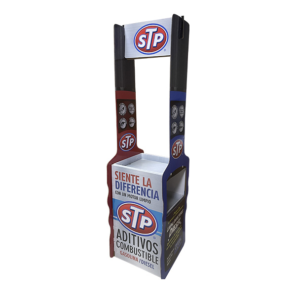 汽車用品清潔劑紙堆頭展架