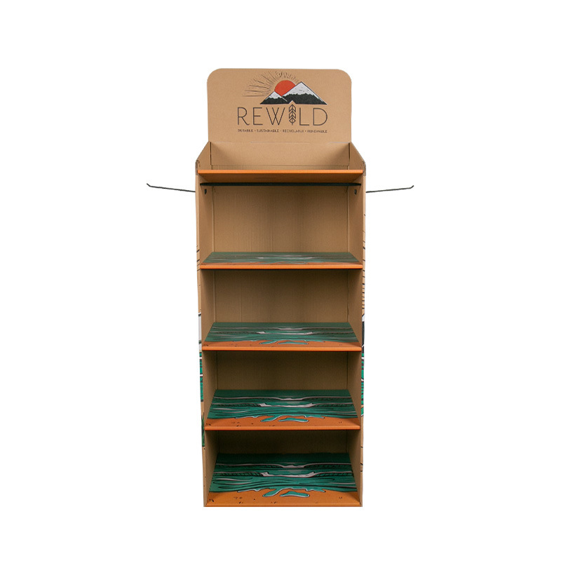 定制創(chuàng)意落地式瓦楞紙展示架