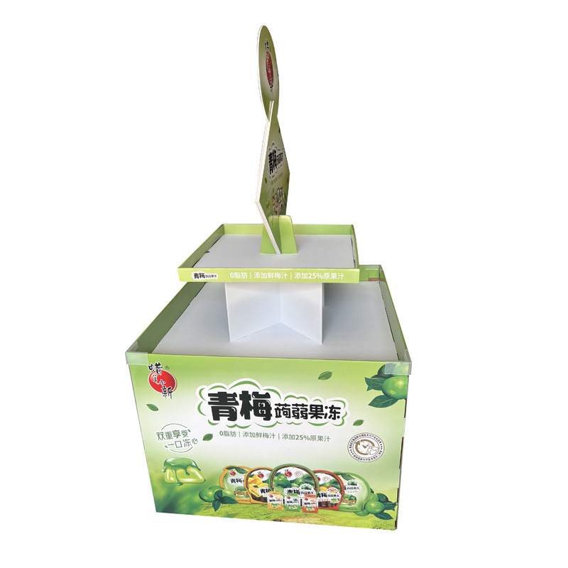 果凍零食紙堆頭